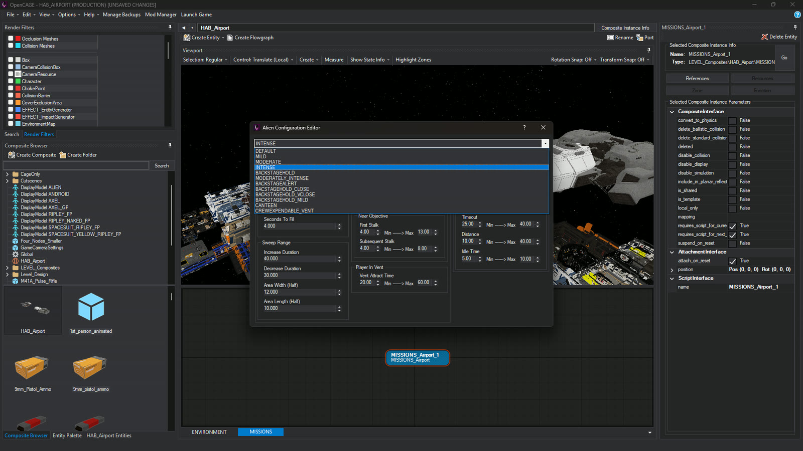 The Alien Configuration editor